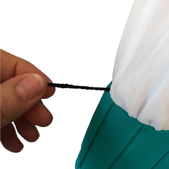 Banana Republic Milly Collection Blue  Colorblock Maxi Dress 6 Cruise Vacation - Picture 6 of 10